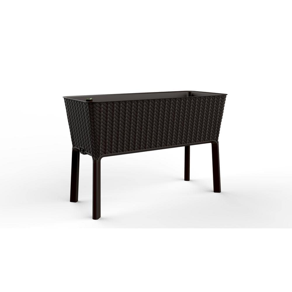 Splendor 29.8 in. H x 44.9 in. W Anthracite Raised Garden Bed - Hercitys