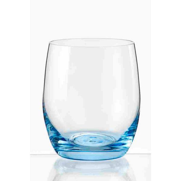 Rainbow 10 oz. OF/stemless x 6-assorted colors (Set of 6) - Hercitys