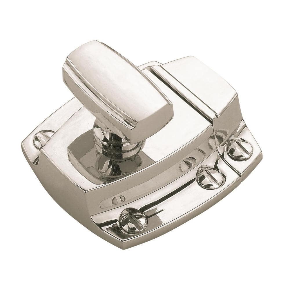 Highland Ridge 1-3/16 in (30 mm) Center-to-Center Polished Nickel Cabinet Door Latch - Hercitys