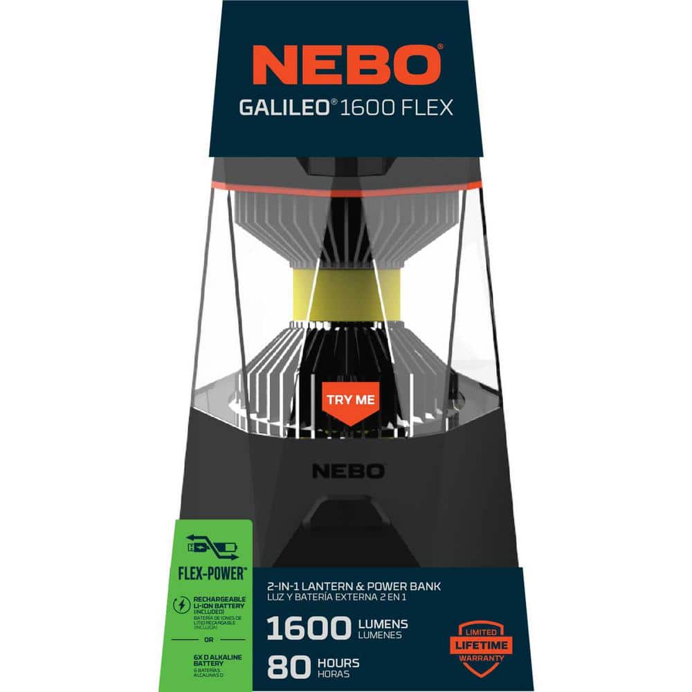 Galileo 1600 Lumen Flex-Fuel Rechargeable Lantern with Power Bank - Hercitys