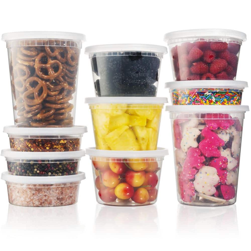 Perfect Storage 44-Piece Stackable Airtight Plastic Food Container Sets - Hercitys