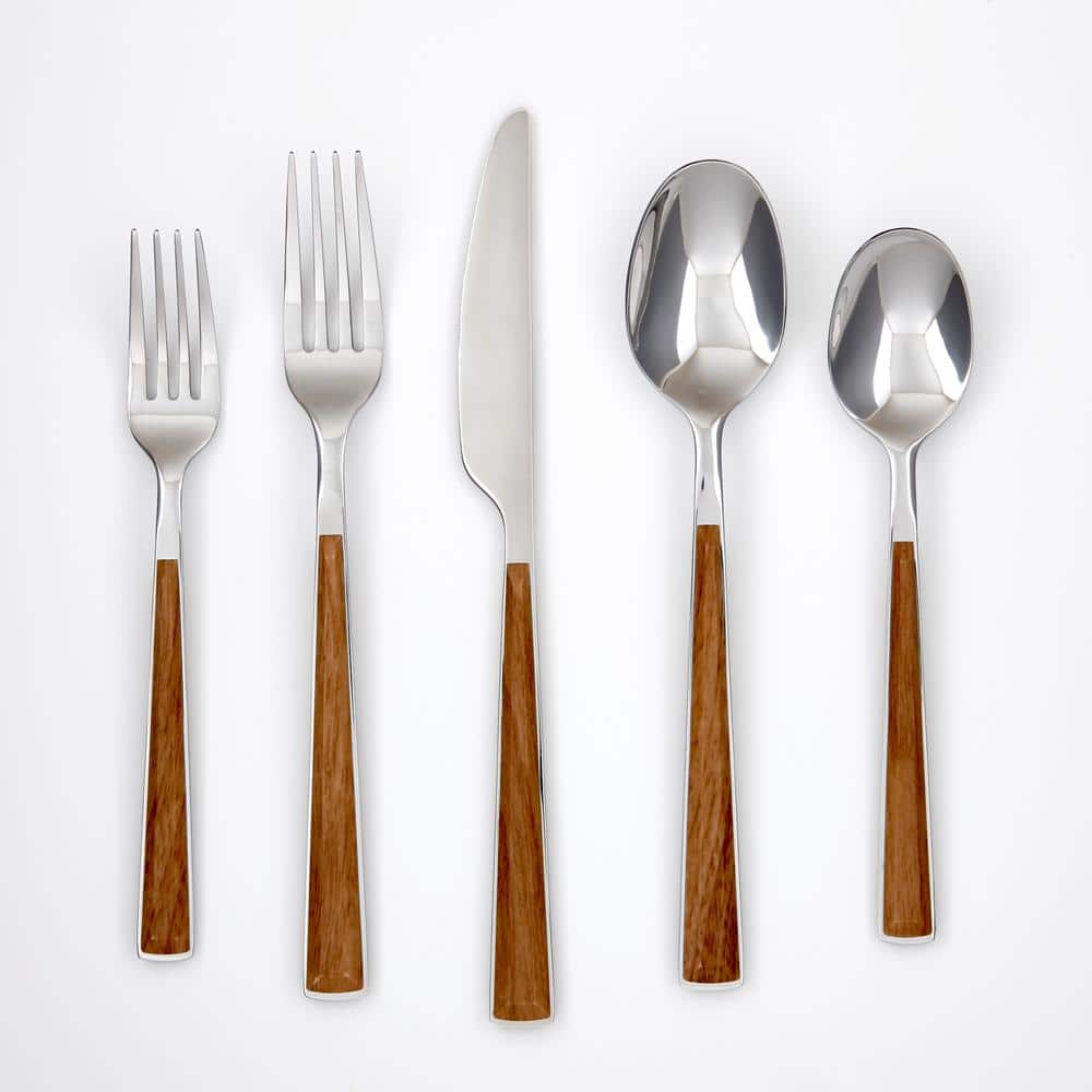 Esben 20-Piece Silver 18/0-Stainless Steel Flatware Set (Service for 4) - Hercitys