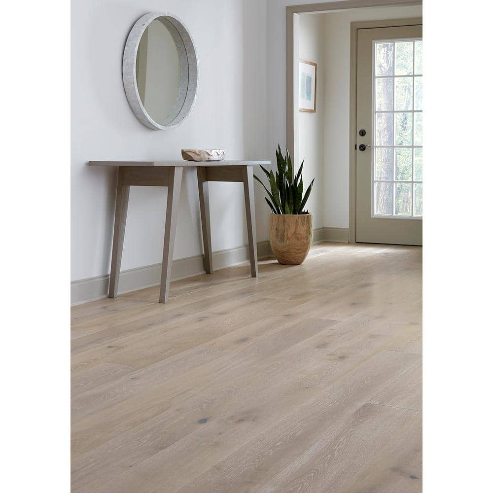 Timber Wolf Euro Oak 1/2 in. T x 7.5 in. W Tongue and Groove W-Brushed Engineered Hardwood Flooring (31.09 sqft/case) - Hercitys