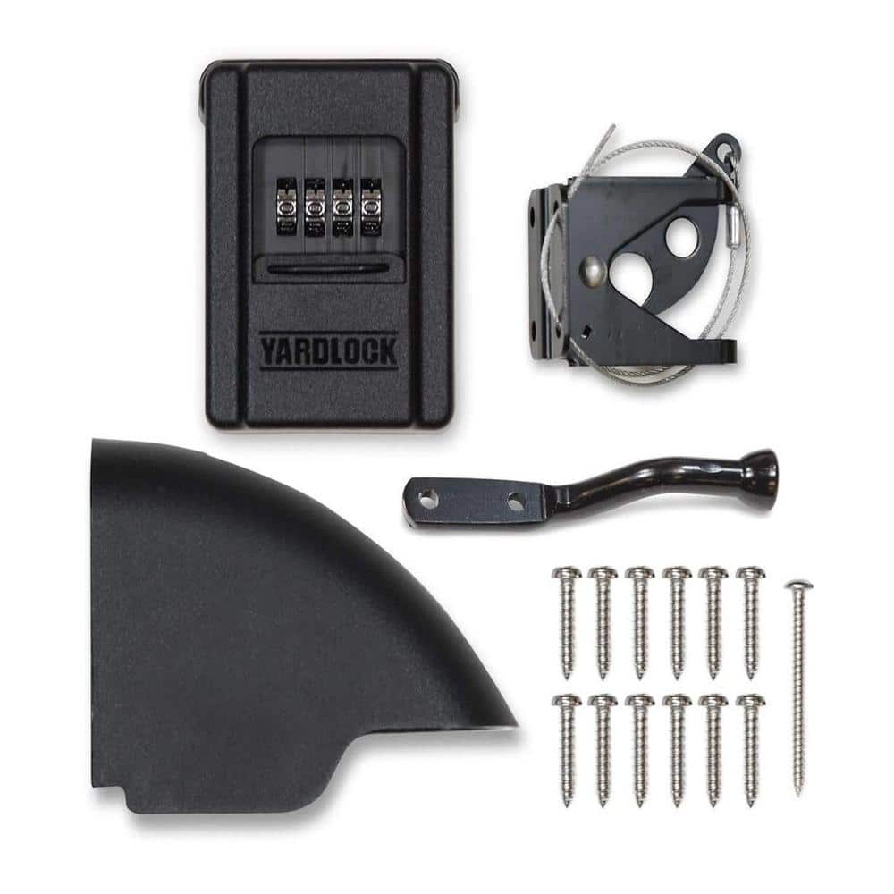 Keyless Gate Lock Kit, Black - Hercitys