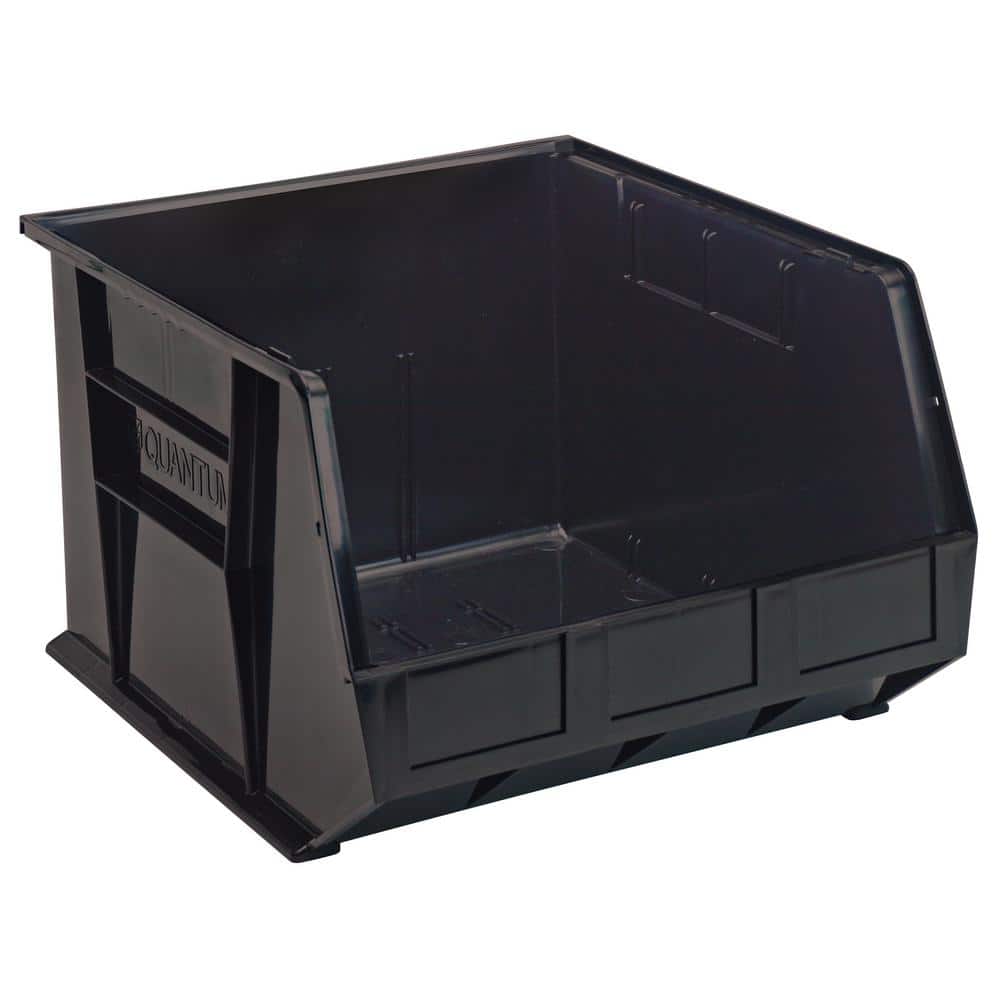 Ultra Series 27.00 Qt. Stack and Hang Bin in Black (3-Pack) - Hercitys