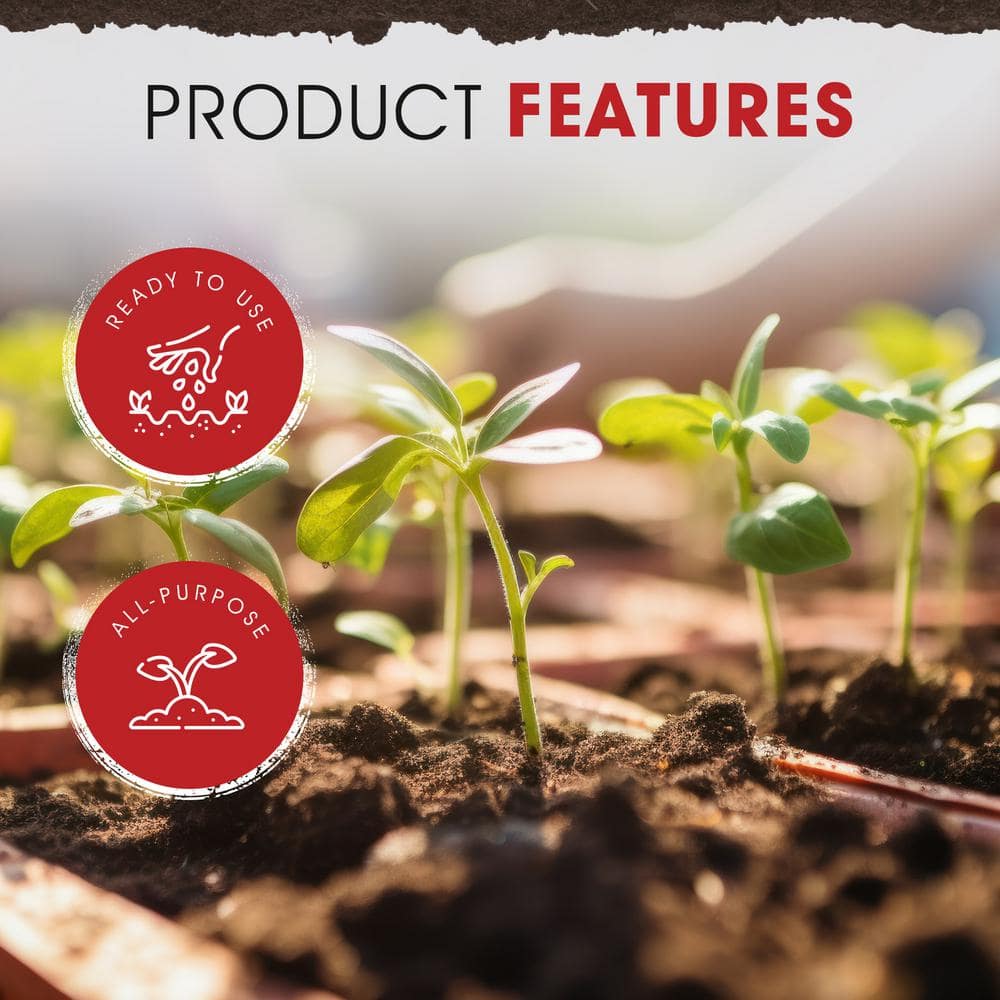 Lawn Garden Compost and Manure Blend, 40 Pound Bag (8-Pack) - Hercitys