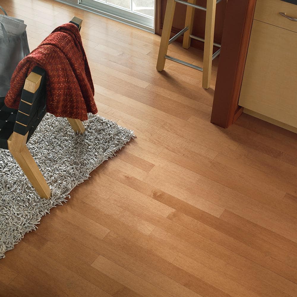 Turlington Amaretto Maple 3/8 in. T x 5 in. W Click Lock Smooth Engineered Hardwood Flooring (22 sq.ft./ctn) - Hercitys