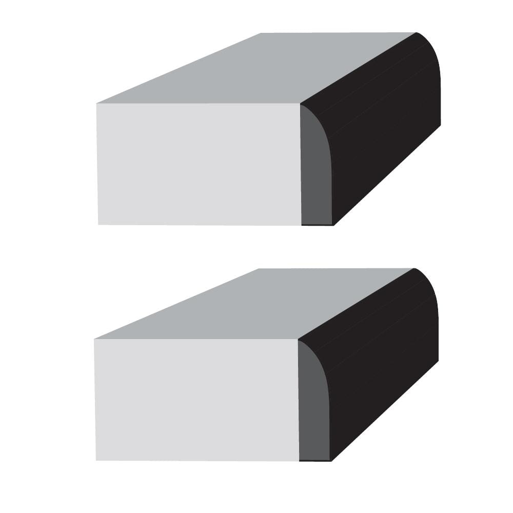 Custom Laminate Edge in Geriba Grey Etchings with Waterfall Edge - Hercitys