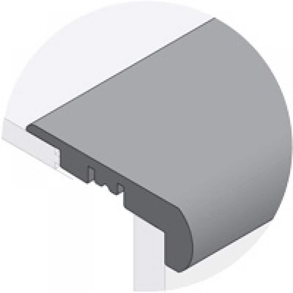 Oak Parker 3 in. W x 94 in. L Water Resistant Stair Nose Molding Hardwood Trim - Hercitys