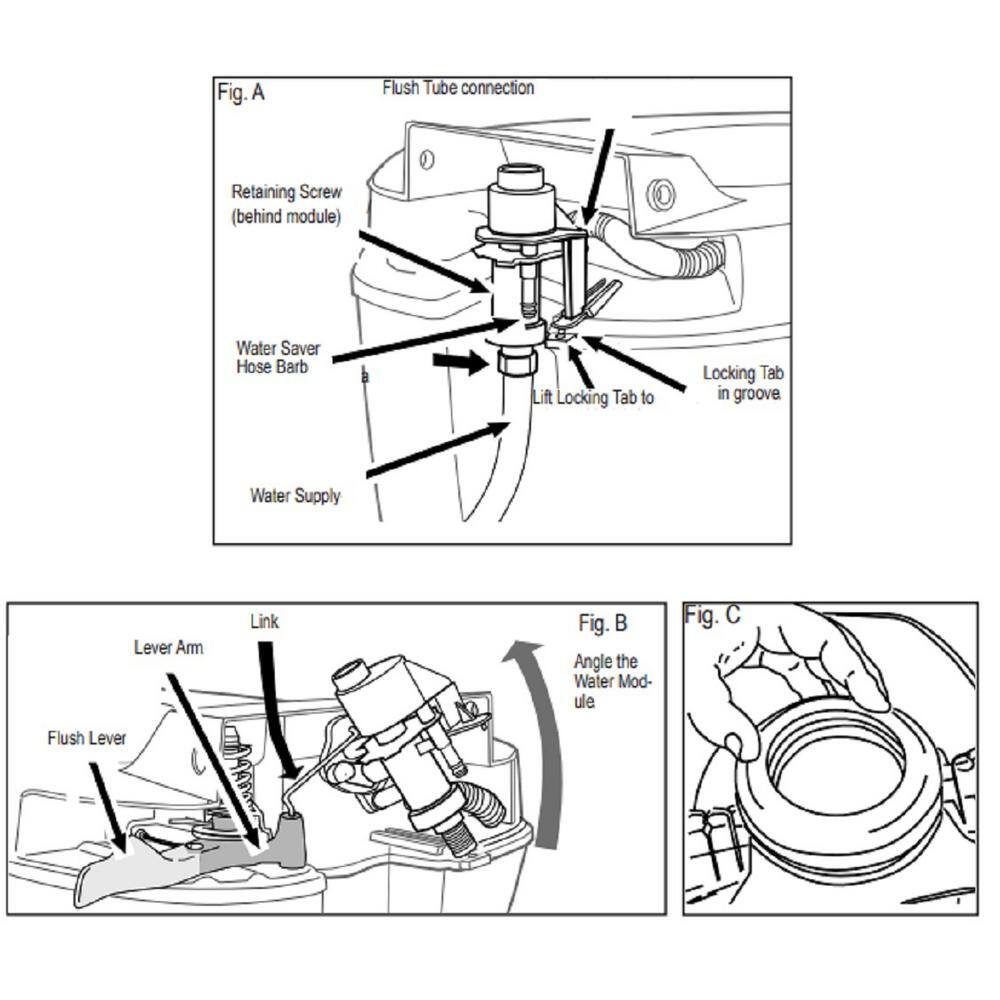 Water Module Assembly for Aqua V-Portable Toilet - Hercitys
