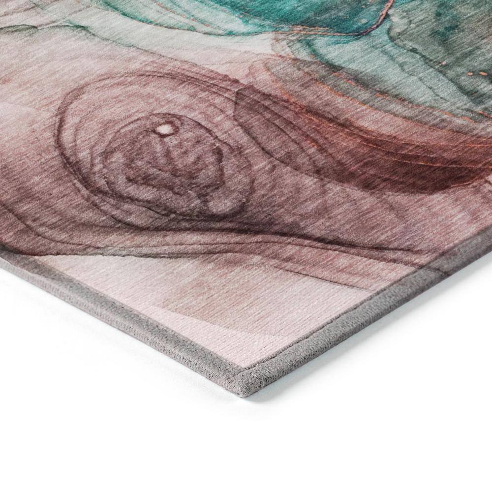 Chantille ACN513 Burgundy 5 ft. x 7 ft. 6 in. Machine Washable Indoor/Outdoor Geometric Area Rug - Hercitys