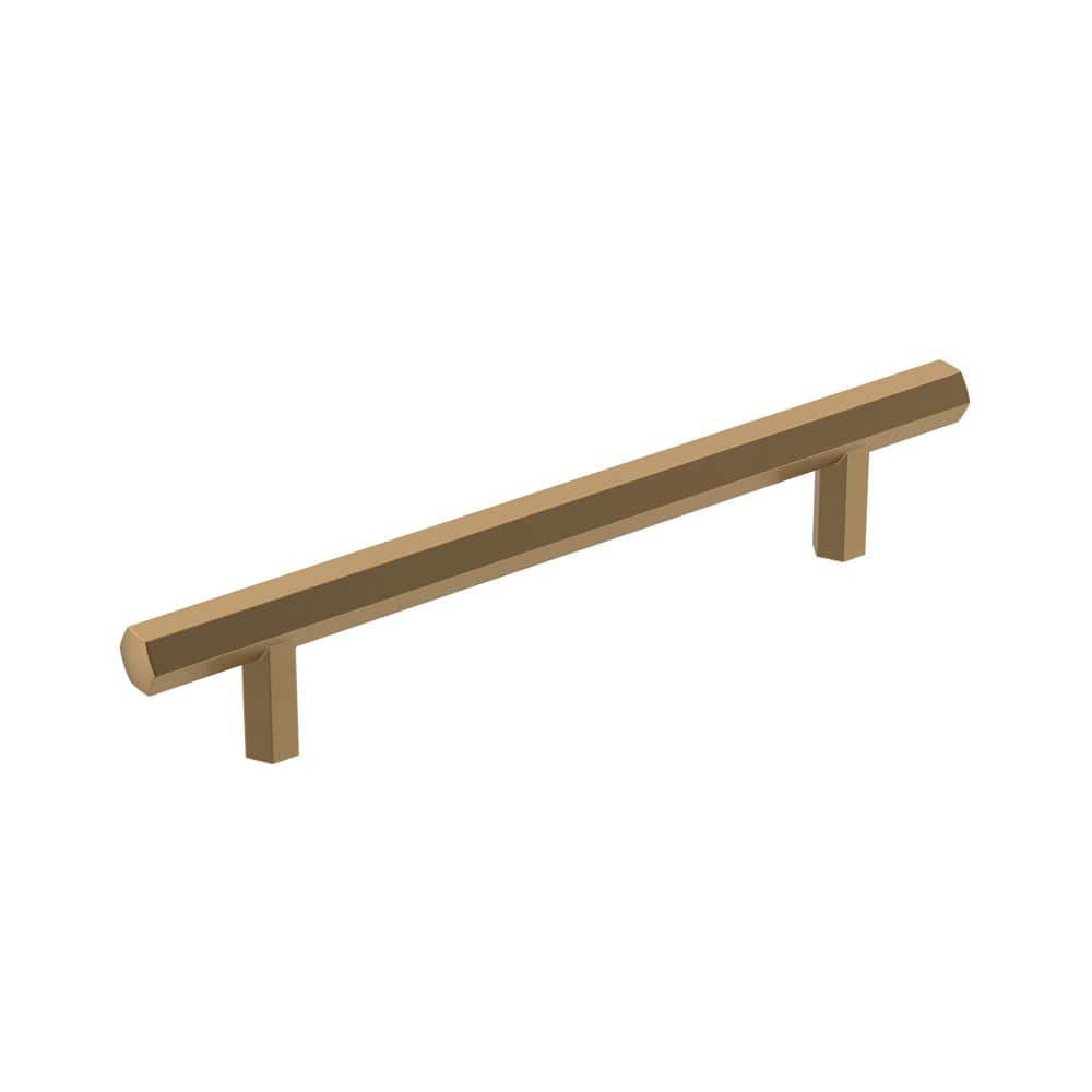 Caliber 5-1/16 in. (128mm) Modern Champagne Bronze Bar Cabinet Pull - Hercitys