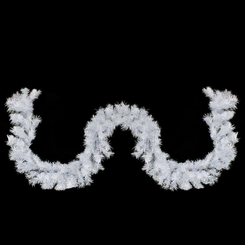 9 ft. x 10 in. Spruce Artificial Christmas Garland, Icy White - Hercitys