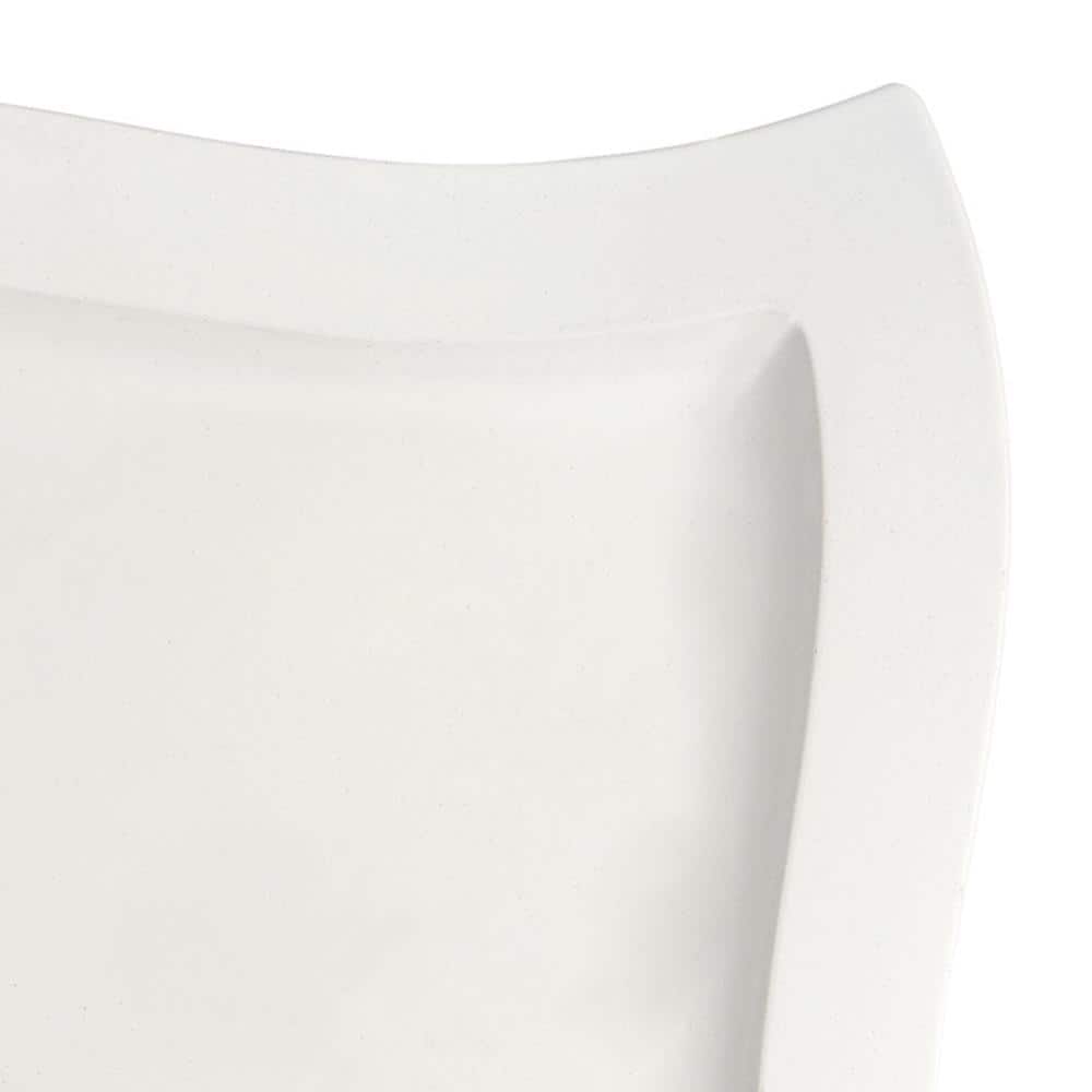 New Wave White Porcelain Dinner Plate - Hercitys