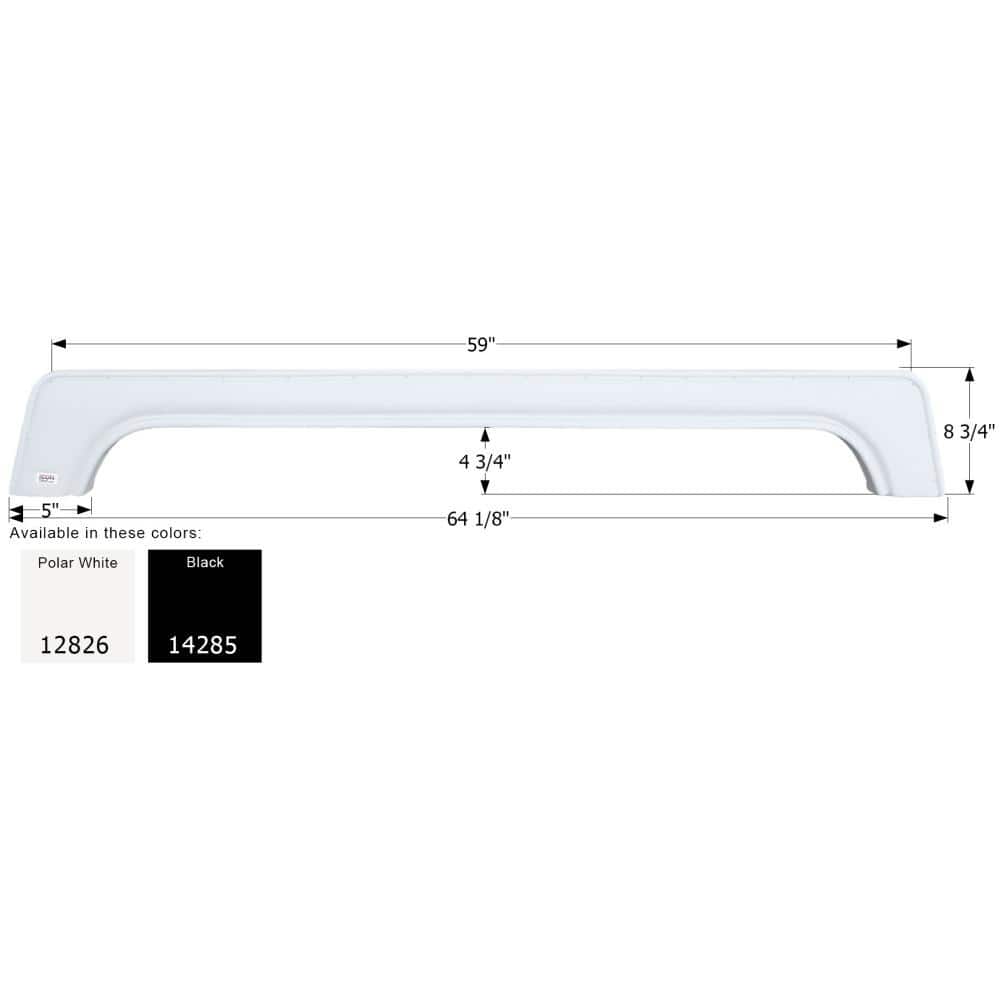 Tandem Axle Fender Skirt FS2826 for Lance-Polar White - Hercitys