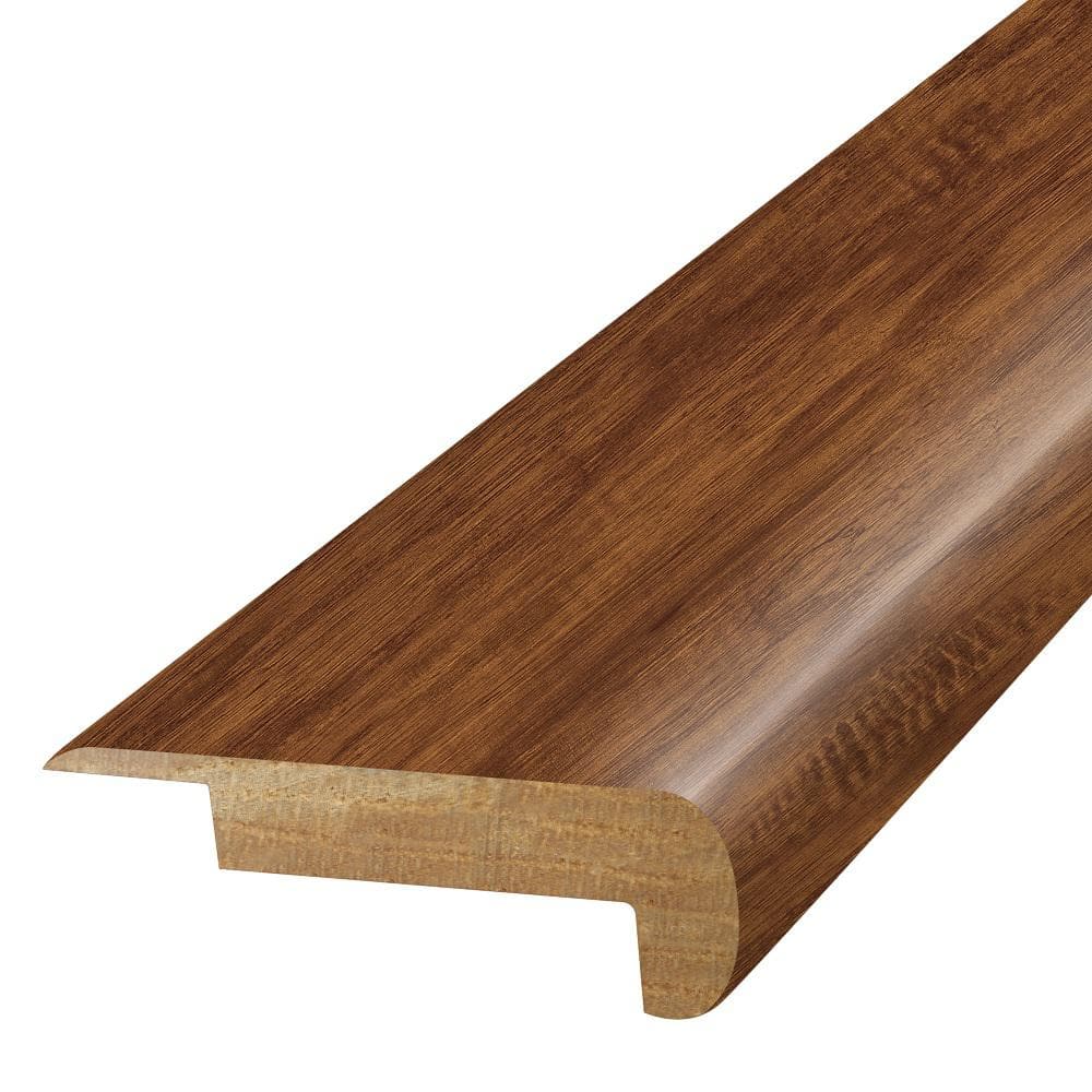 Saddle  0.75 in. T x 2.37 in. W x 78.7 in. L Textured Wood Look Laminate Moulding/Trim Stair Nose Molding - Hercitys