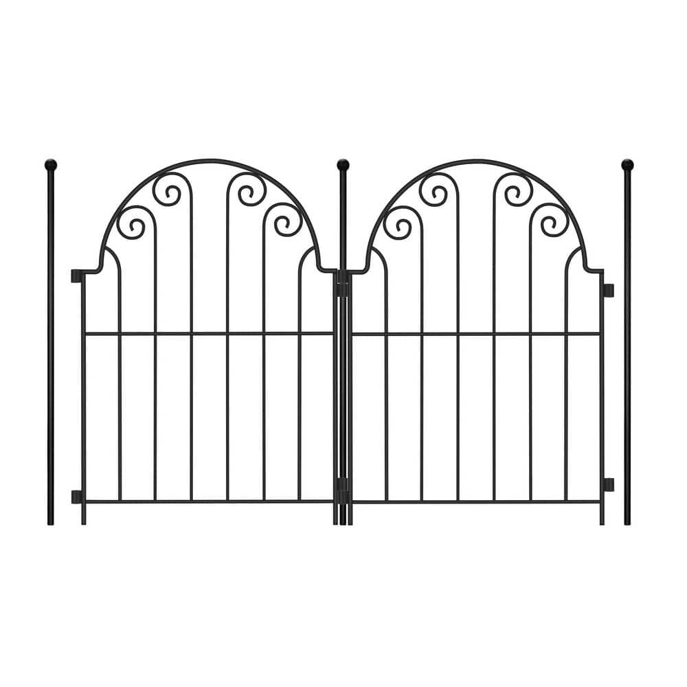 Decorative Garden Fence 10 Panels No Dig Rustproof Metal Fencing 17 in. Animal Barrier Border for Dog - Hercitys