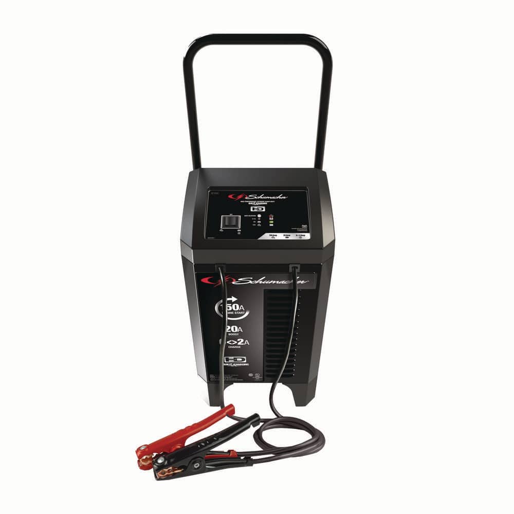 Automotive 12 Volt 150 Amp Fully Automatic Wheeled Battery Charger and Engine Starter with 20 Amp Boost - Hercitys
