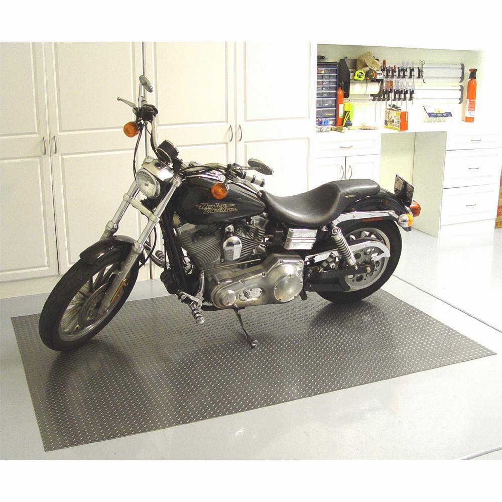 7.5 ft. x 10 ft. Pewter Textured Vinyl Floor Mat - Hercitys