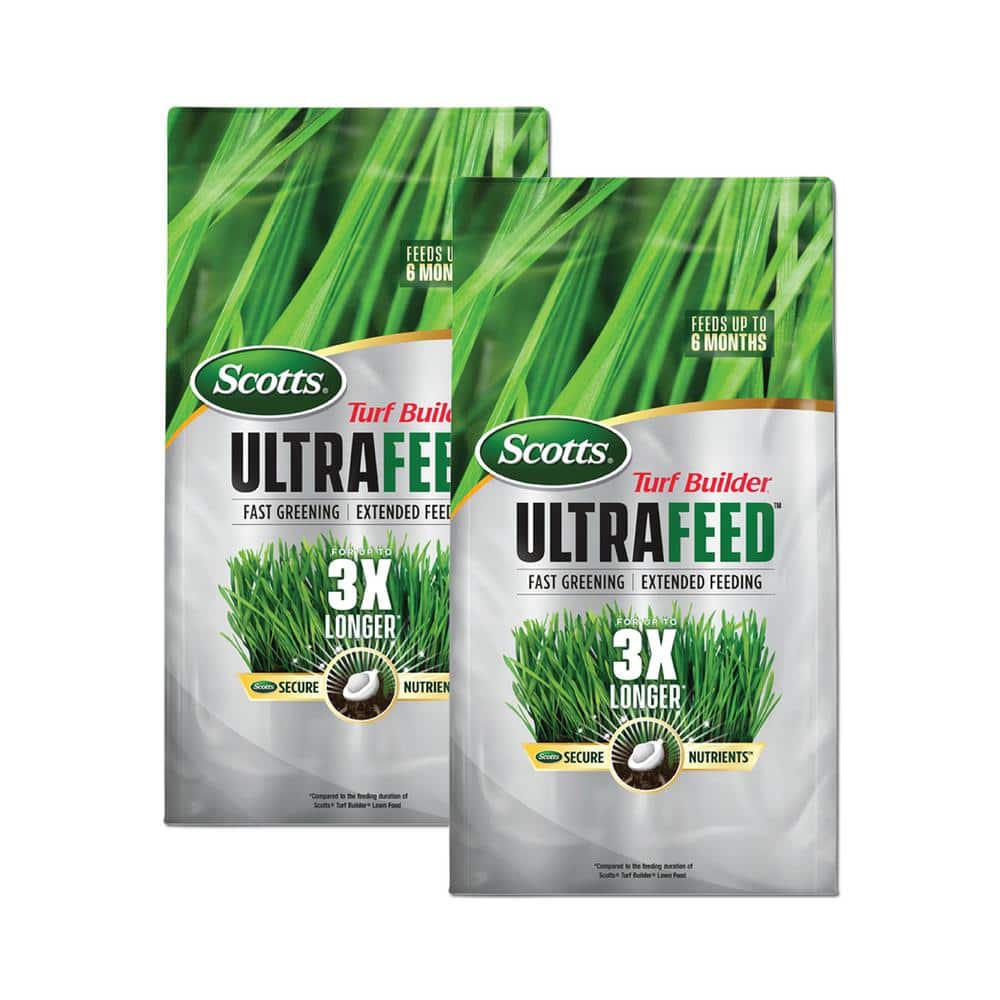 Turf Builder UltraFeed 20 lbs. Covers Up to 17,777 sq. ft. Long-Lasting Fertilizer Feeds Grass Up to 6 Months (2-Pack) - Hercitys