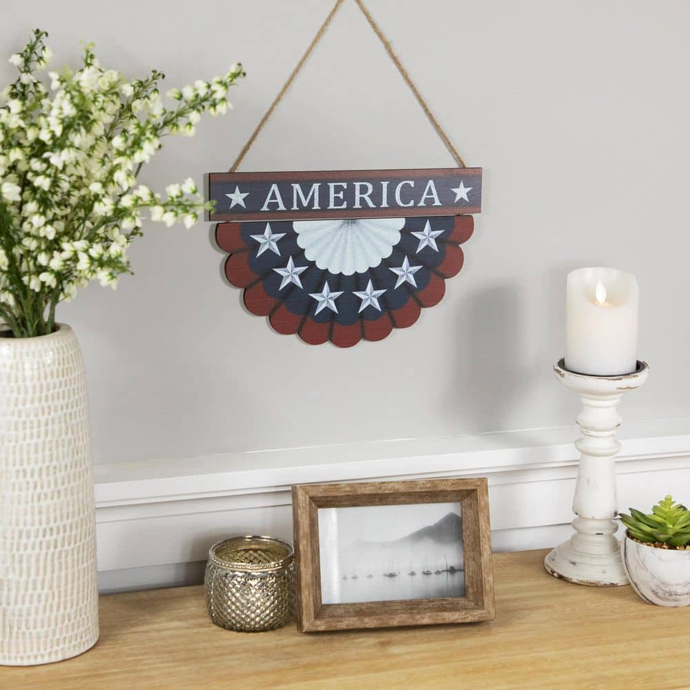 America Wall Bunting Patriotic Hanging Decoration-11.75 in. - Hercitys