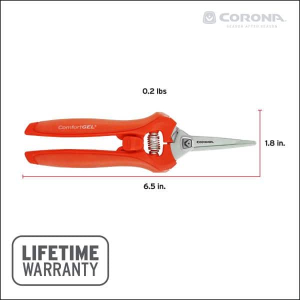 Comfortgel 1.75 in. Stainless Steel Leaf and Stem Micro Snips - Hercitys