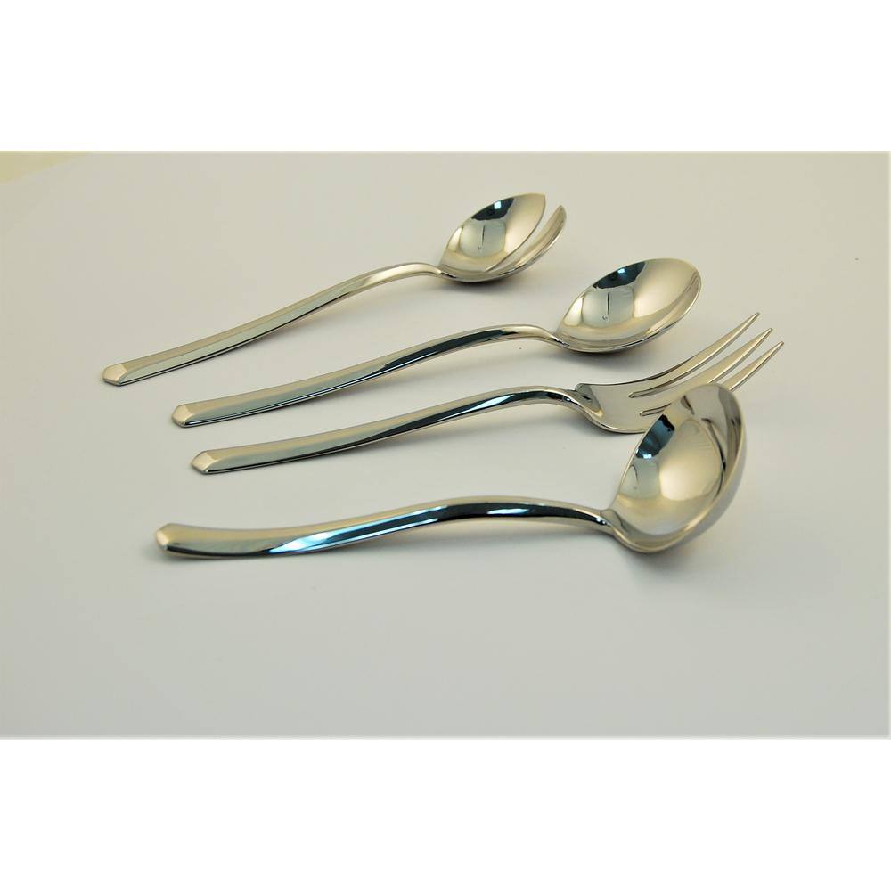 Roberto 4-Piece Stainless Steel Hostess Set (Service for 1) - Hercitys