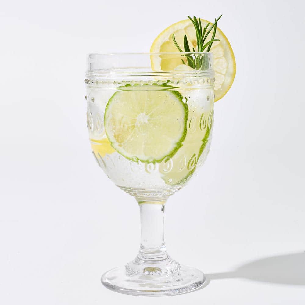 Fez 4-Piece 12 oz. Clear Wine Glass Set - Hercitys