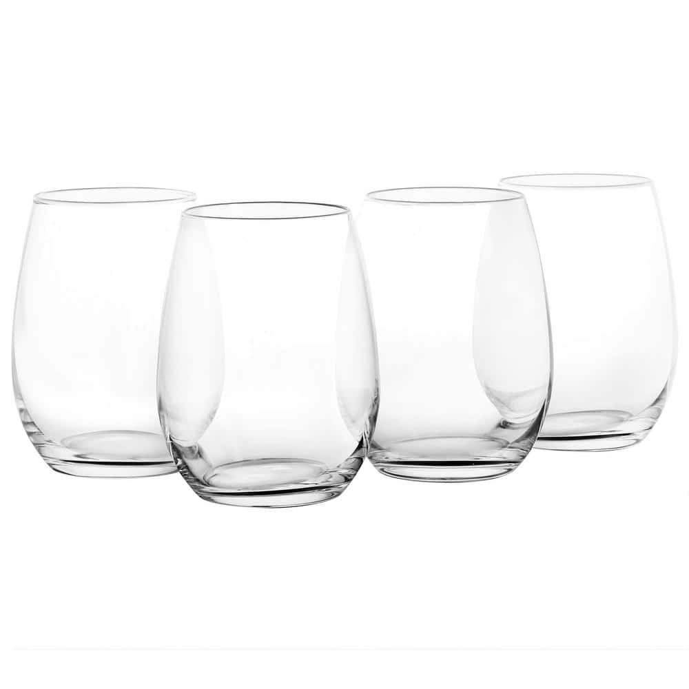 Everyday 19 oz. Stemless Wine Glass Set (4-Piece) - Hercitys