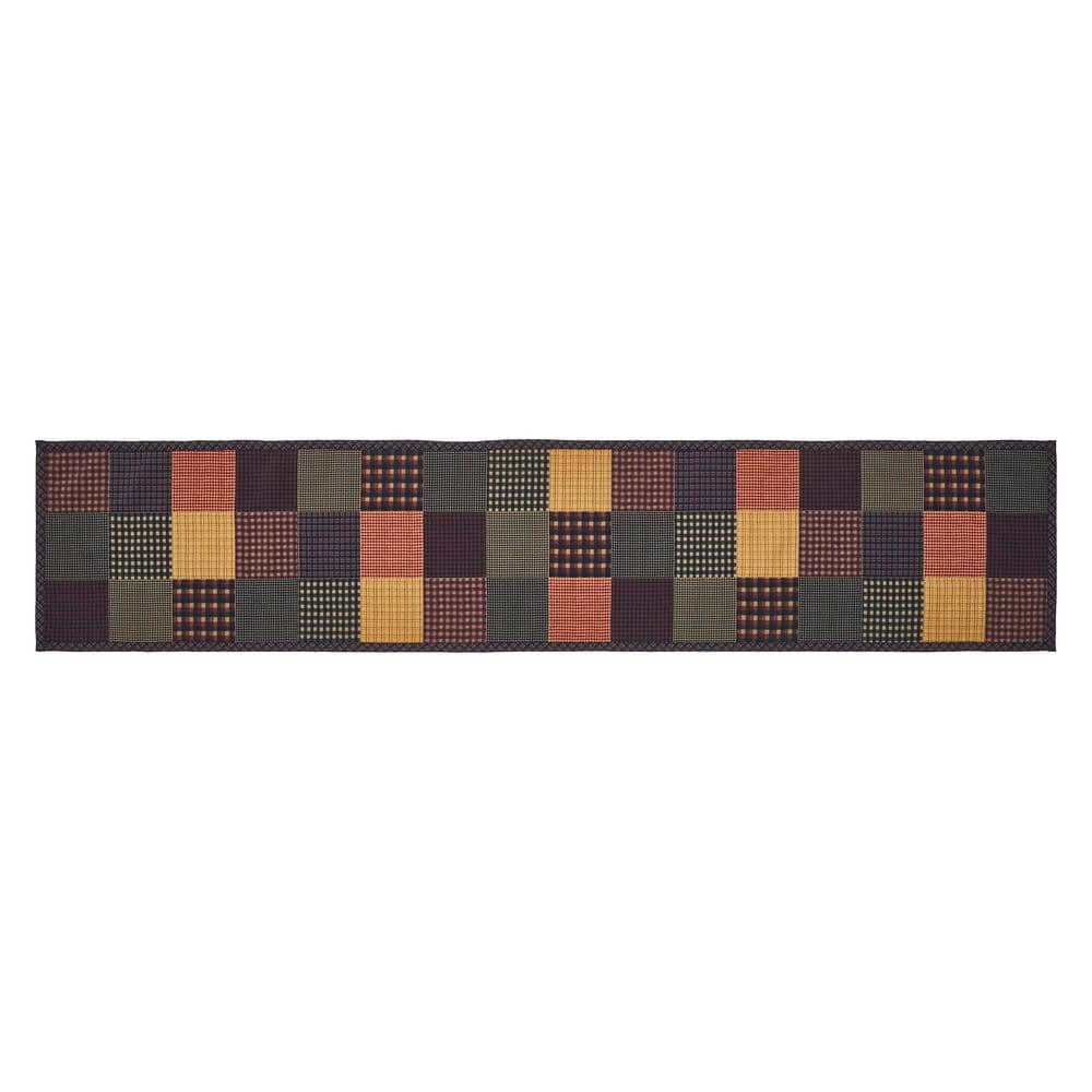 Heritage Farms 12 in. W x 60 in. L Multi Printed Patchwork Cotton Blend Table Runner - Hercitys
