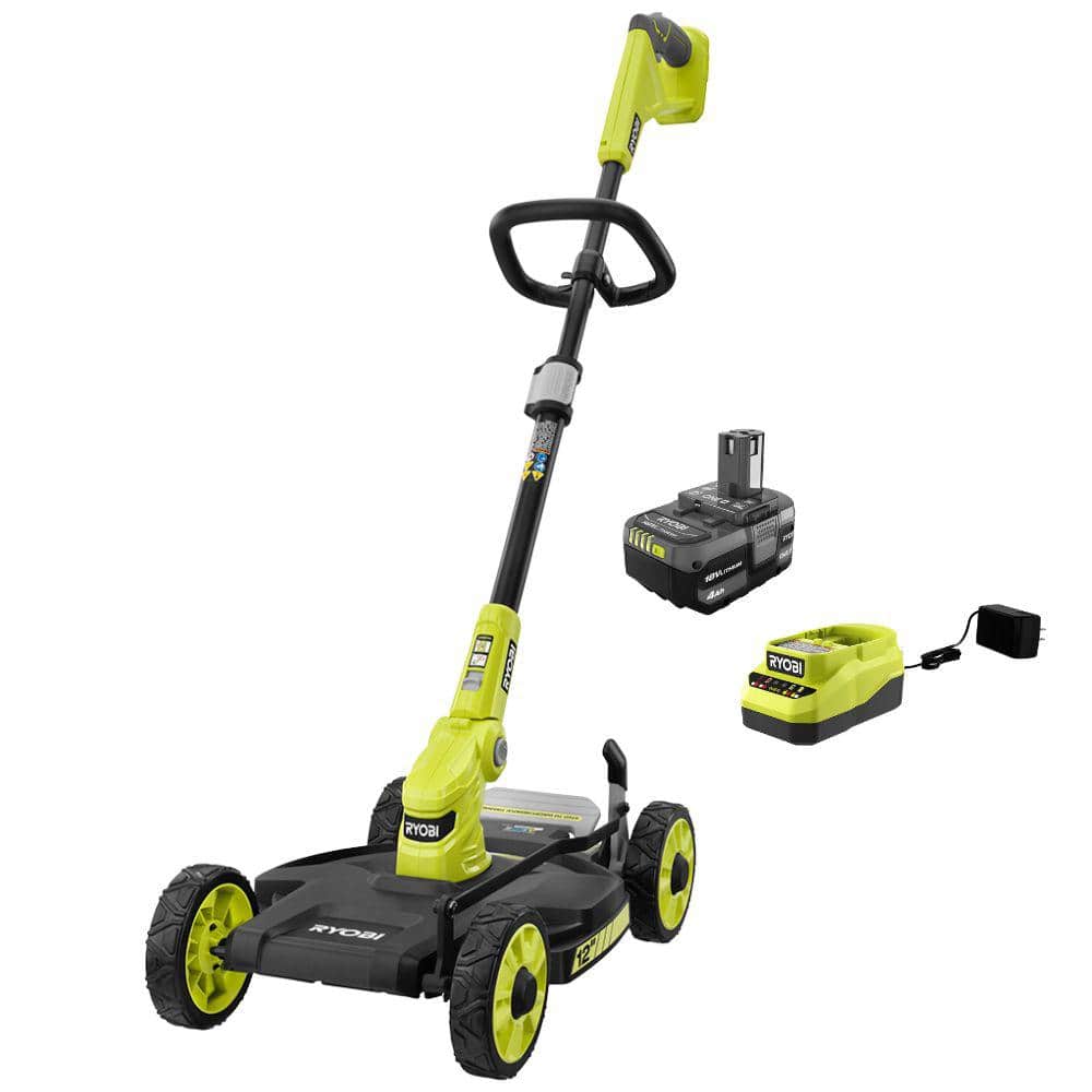 ONE+ 18V 12 in. Cordless Mower with 4.0 Ah Battery and Charger - Hercitys