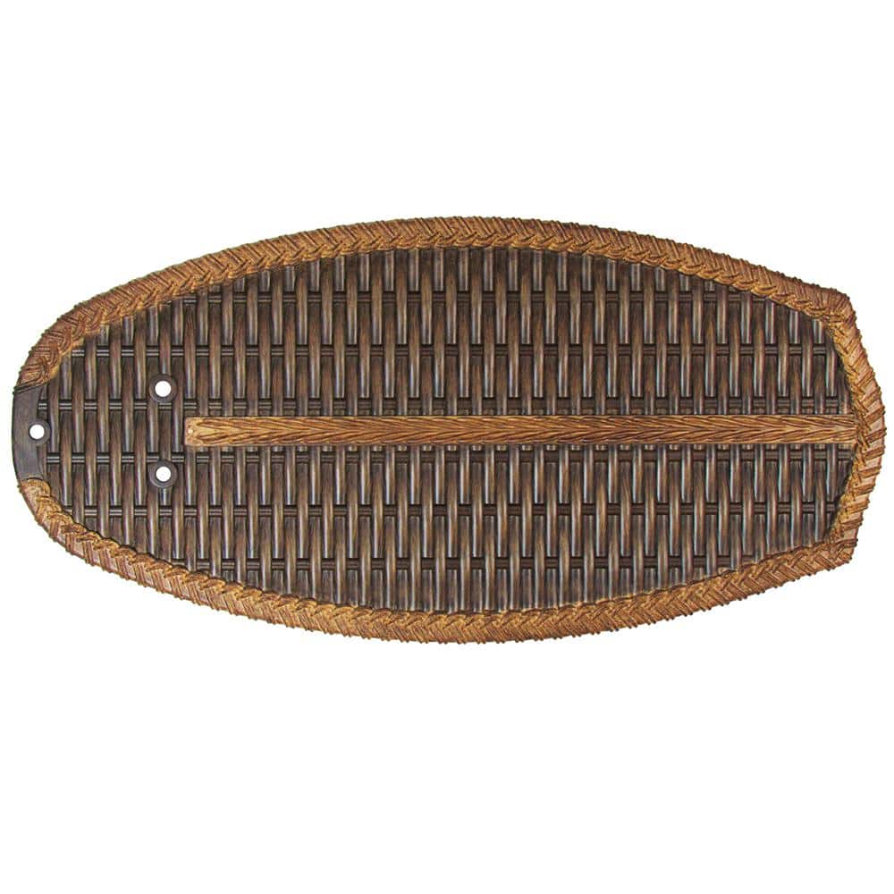 Replacement Single Multi-Tone Brown Wicker-Patterned ABS Blade for 48 in. Palm Beach Ceiling Fan - Hercitys