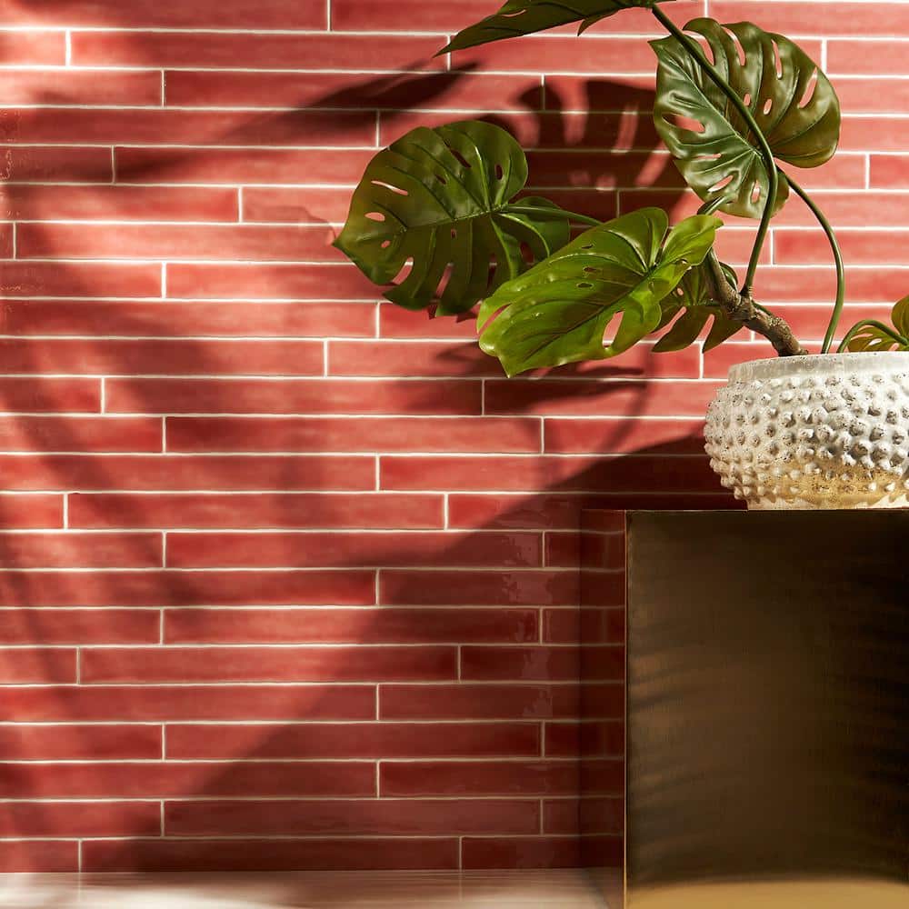 Nantucket Coral 2 in. x 20 in. Polished Ceramic Wall Tile (20 pieces/ 5.38 sq. ft./ Case) - Hercitys