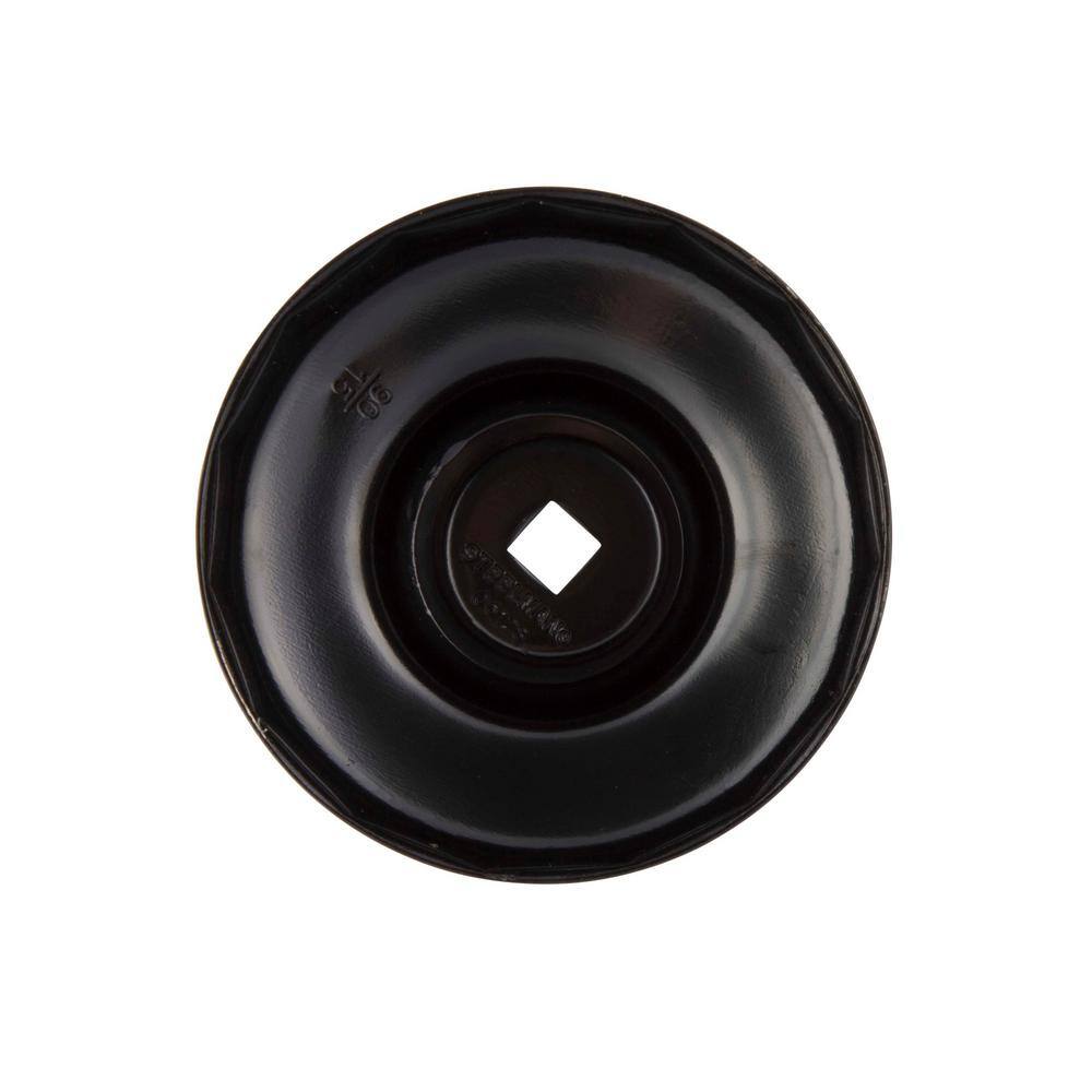 90 mm x 15 Flute Oil Filter Cap Wrench in Black - Hercitys