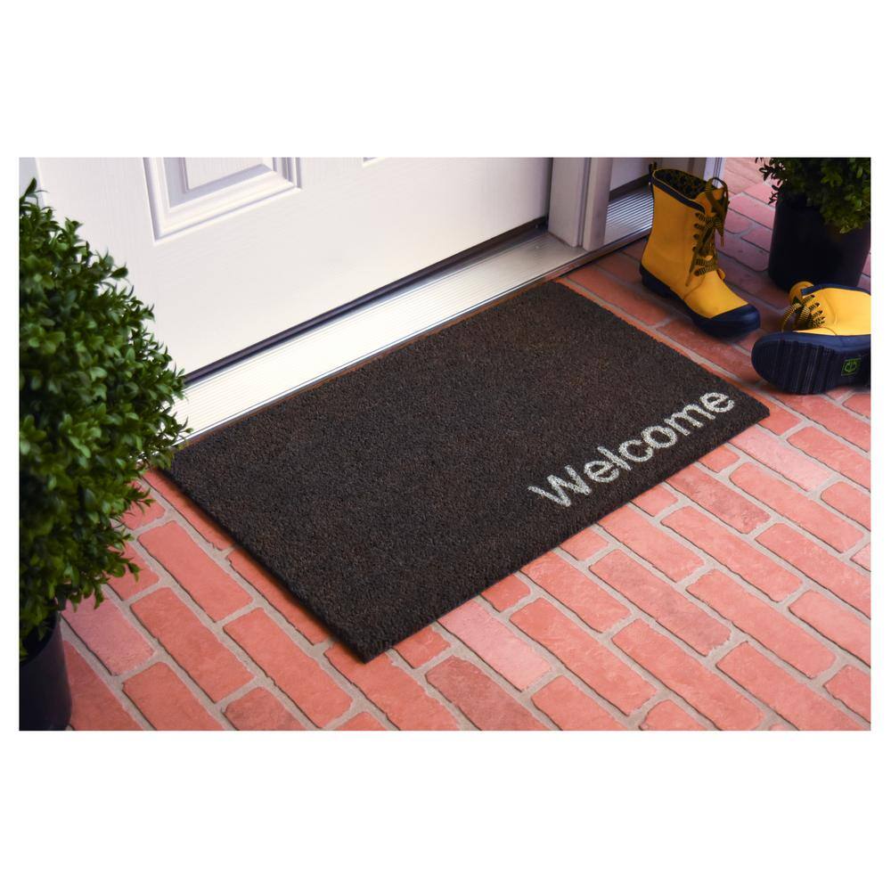 Collins Grey Pastel Welcome Doormat,17″ x 29″ - Hercitys