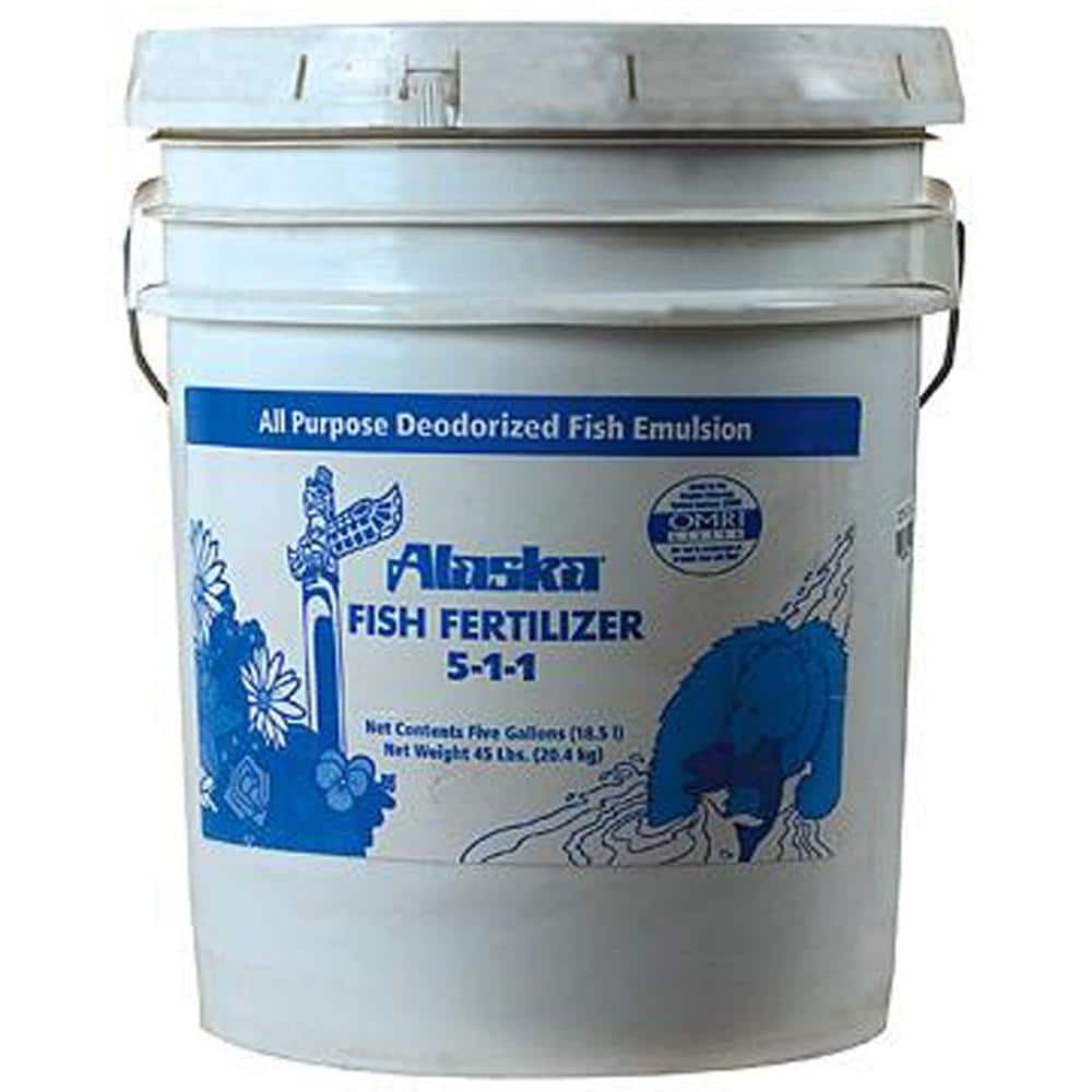 640 oz. (5 gal.) Organic Gardening Liquid Fish Emulsion Plant Food Fertilizer Concentrate 5-1-1 - Hercitys