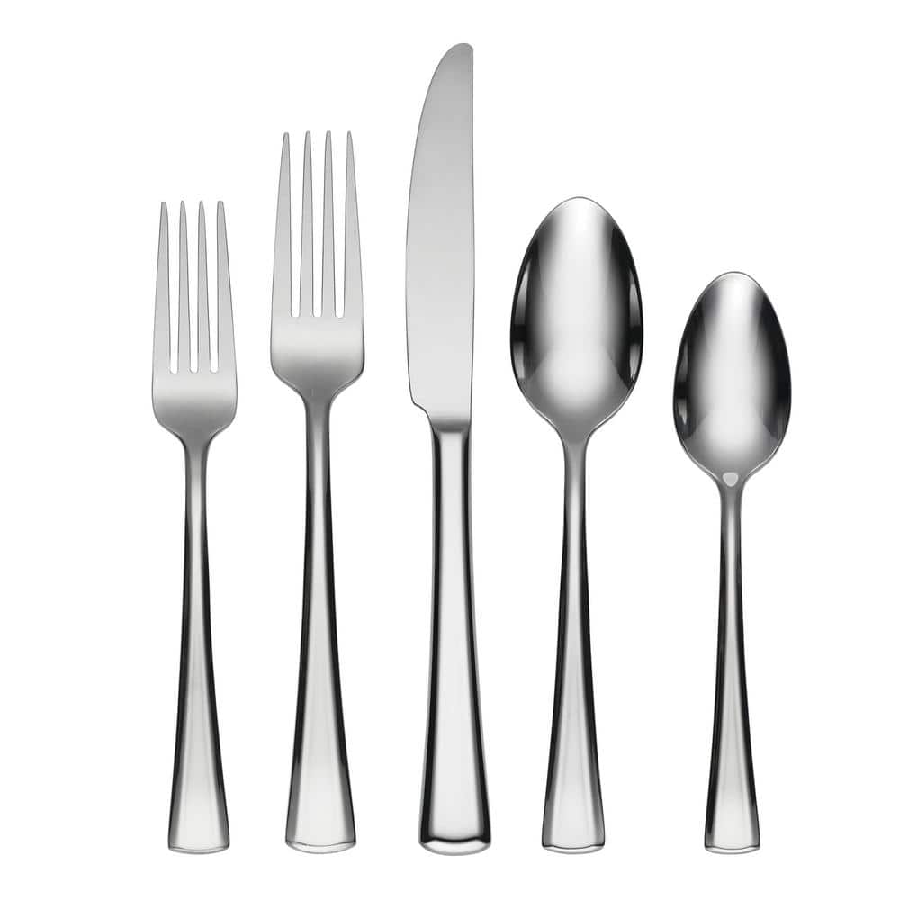 Noble 20-Piece Silver 18/0-Stainless Steel Flatware Set (Service For 4) - Hercitys