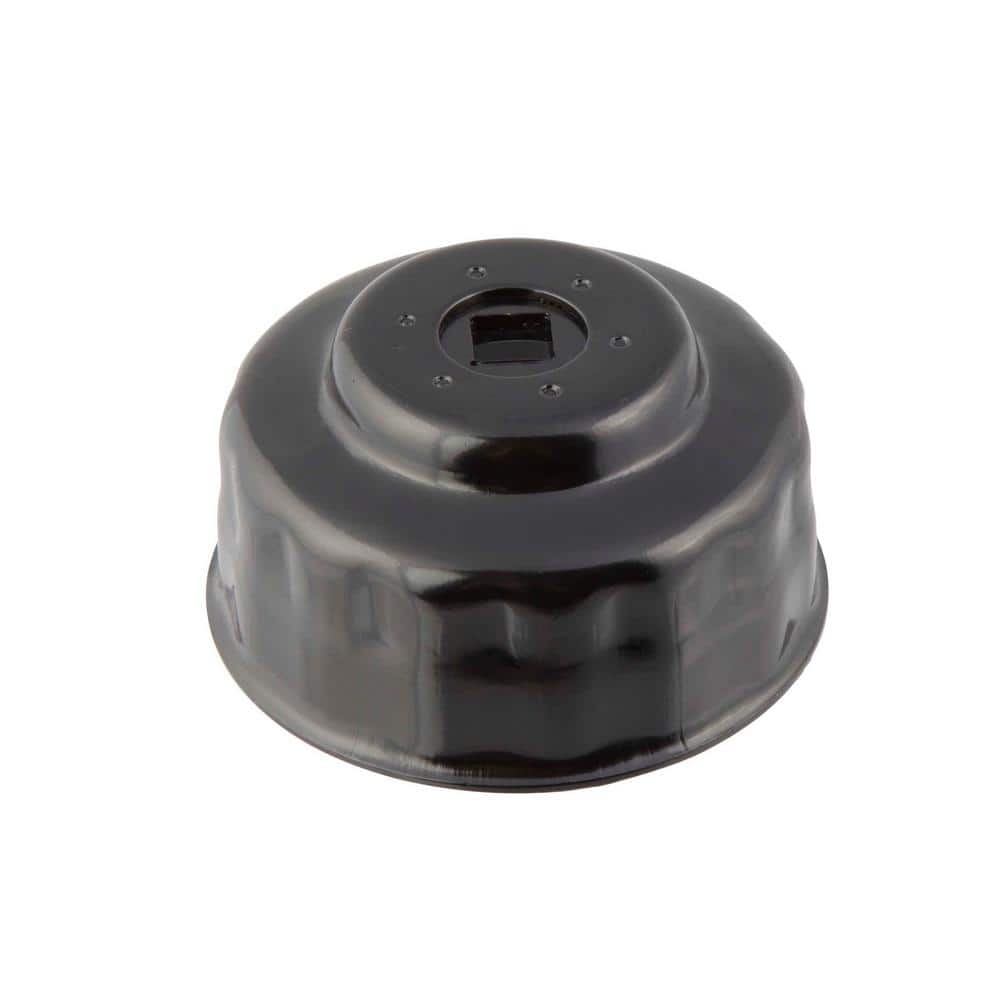 74 mm x 15 Flute Oil Filter Cap Wrench in Black - Hercitys