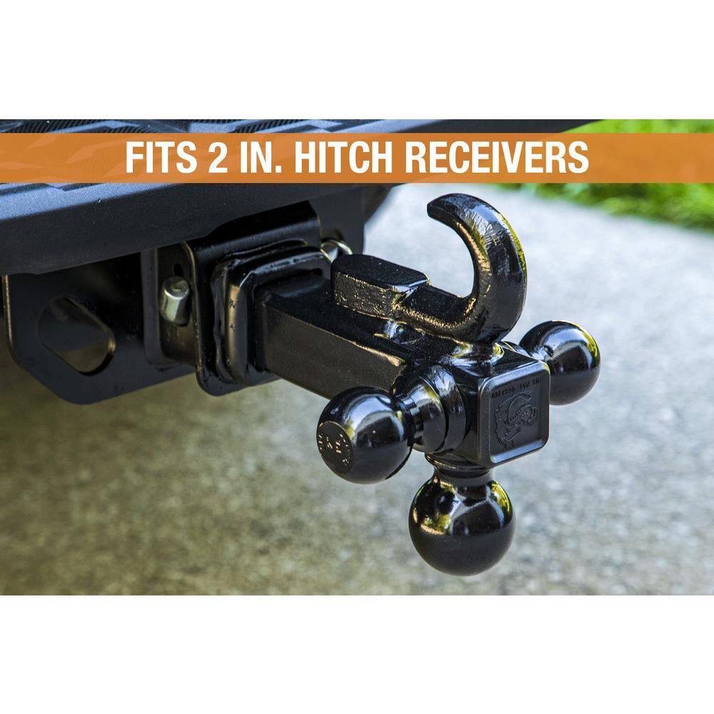 Tri-Ball Hitch with Recovery Hook - Hercitys