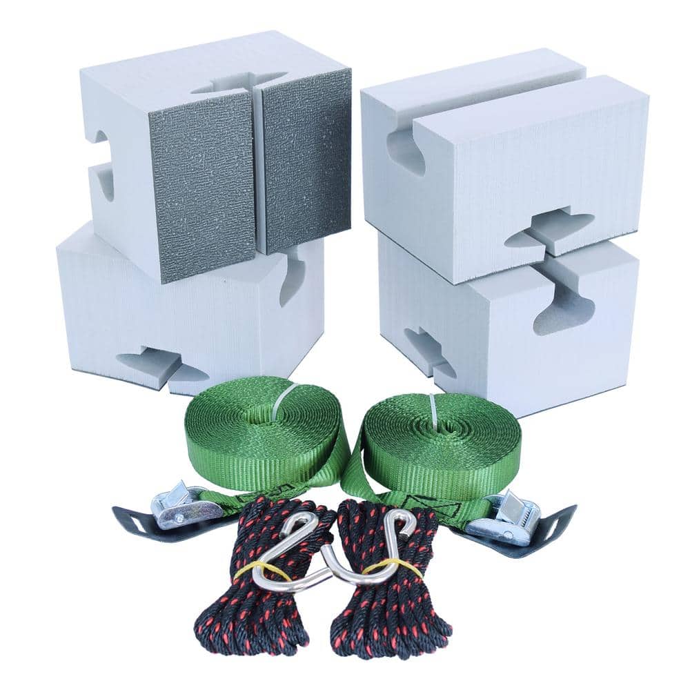 Standard Canoe Foam Block Kit 1- Boat 110 lbs. Capacity for Roof Rack - Hercitys