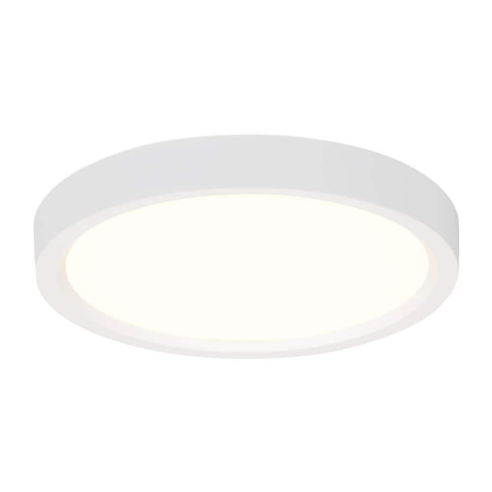 Traverse Lotus 5 in. Round White Integrated LED Flush Mount - Hercitys