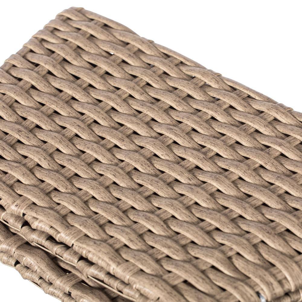 Grey Plastic, Rattan Foldable Christmas Tree Skirt Collar Basket, Ring Base Stand Cover - Hercitys