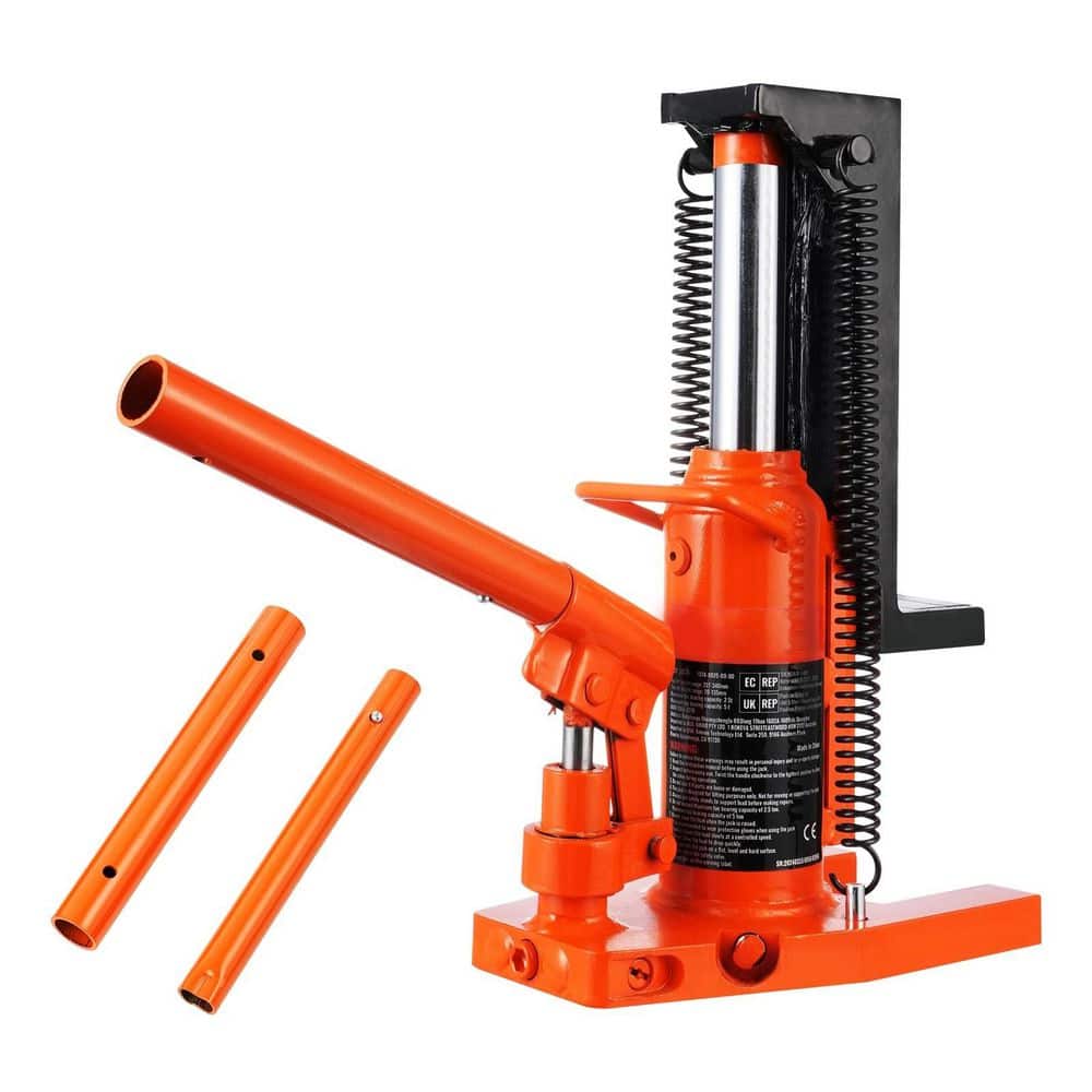 Hydraulic Toe Jack, 2.5-Ton On Toe Toe Jack Lift, 5-Ton On Top Lift Capacity Machine Jack, 0.8 in. – 5.3 in. Toe Height - Hercitys