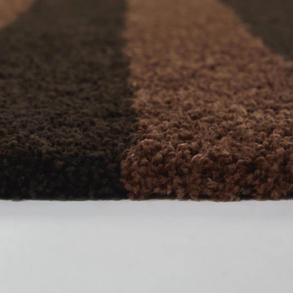 Bruice Brown 5 ft. 3 in. x 7 ft. Striped Area Rug - Hercitys