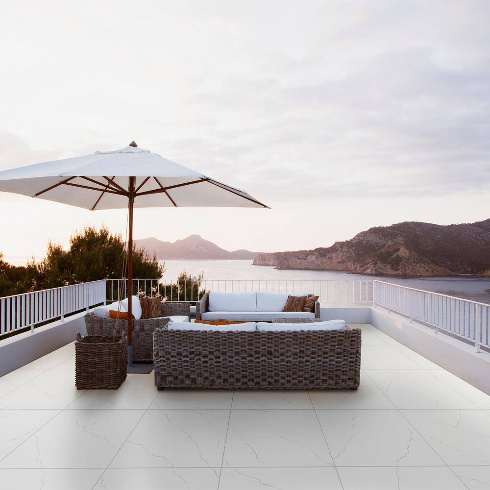 Miraggio Gray 2 cm. x 24 in. x 24 in. Porcelain Stone Look Paver Tile (8 Sq. Ft./Case) - Hercitys