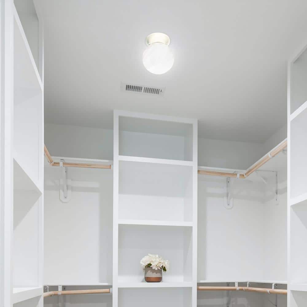 Marti 1-Light White Flushmount - Hercitys