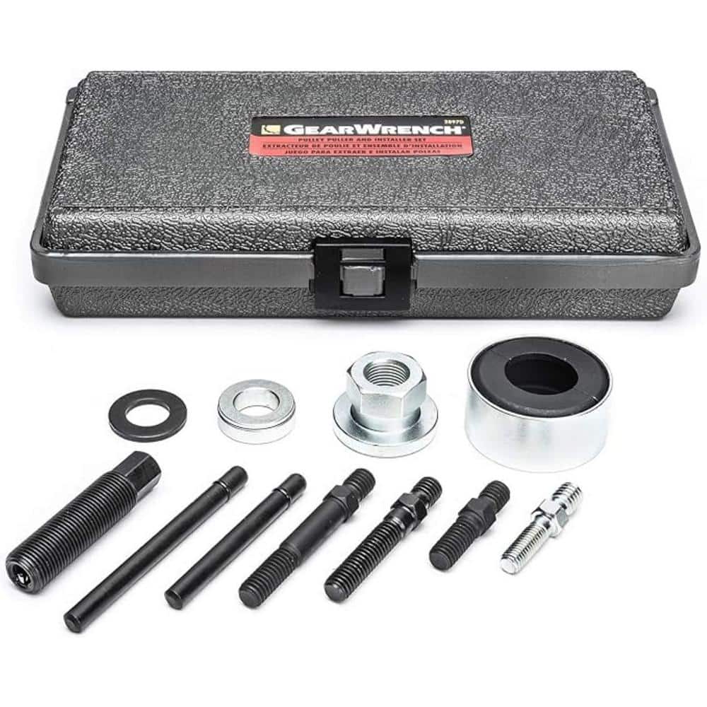 Pulley Puller and Installer Set with Storage Case (12-Piece) - Hercitys
