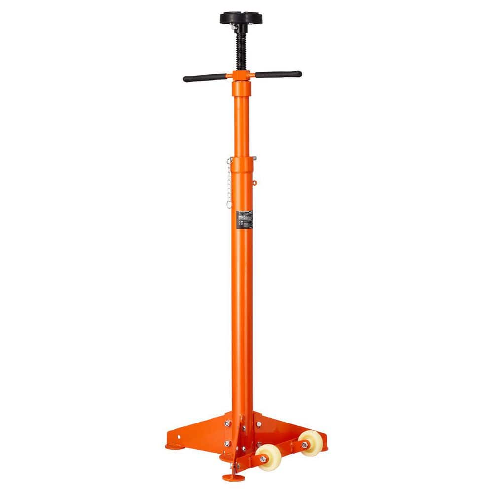 Underhoist Support Stand, 3/4 Ton Capacity Under Hoist Jack Stand, from 38.4 to 75.4 in., Bearing Mounted Spin Handle - Hercitys