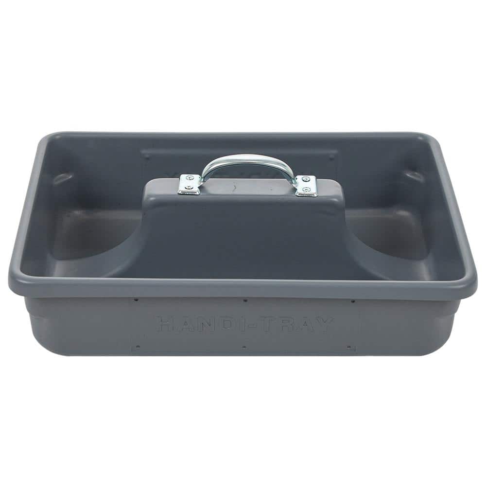 Professional Grade 18 in. Gray Polyethylene Tote Tray - Hercitys
