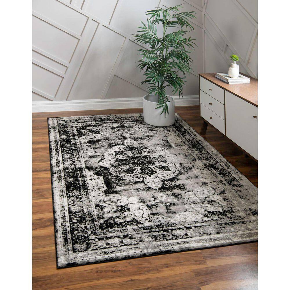 Sofia Salle Garnier Black 9′ 0 x 12′ 0 Area Rug - Hercitys